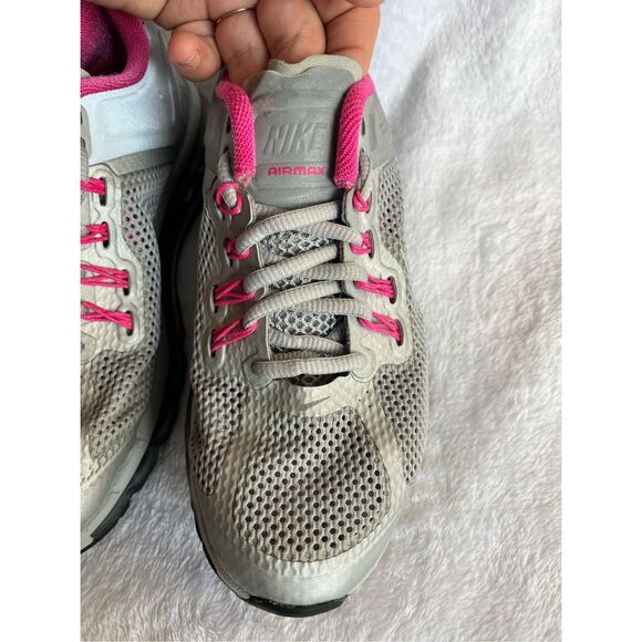Nike Air Max 2013 Gray Pink Women’s Sz 7 Running Shoes 579585-066 - Picture 9 of 13